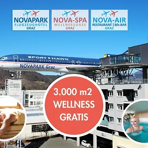 Novapark Flugzeughotel Szálloda Graz